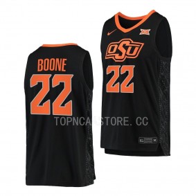 OSU Cowboys Kalib Boone College Basketball Replica uniform Black #22 Jersey 2022-23
