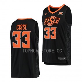 OSU Cowboys Moussa Cisse College Basketball Replica uniform Black #33 Jersey 2022-23