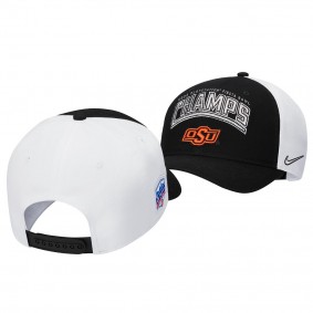 Oklahoma State Cowboys 2022 Fiesta Bowl Champions Locker Room Classic 99 Adjustable Hat Black