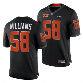 Oklahoma State Cowboys Kevin Williams 58 Jersey Black College Football NFL Alumni Uniform
