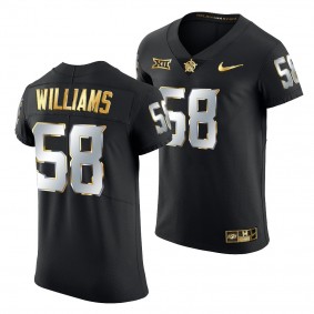 Kevin Williams #58 Oklahoma State Cowboys Black Golden Edition Jersey Alumni Elite