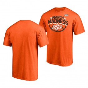 Oklahoma State Cowboys 2021 NCAA March Madness Orange Ticket T-Shirt 2021 March Madness