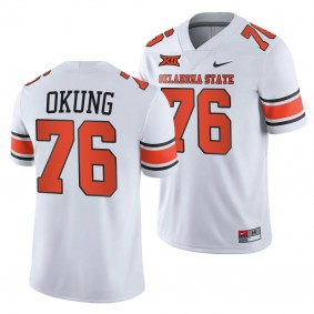 Oklahoma State Cowboys Russell Okung 76 Jersey White College Football Alumni Player Uniform