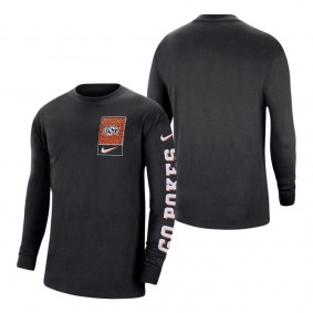 Oklahoma State Cowboys Nike Seasonal Max90 2-Hit Long Sleeve T-Shirt Black