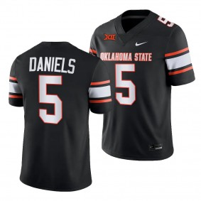 Oklahoma State Cowboys Kendal Daniels Alternate NIL Football Jersey #5 Black Player Uniform