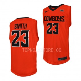 Tyreek Smith OSU Cowboys #23 College Basketball Orange Replica Jersey